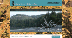 Desktop Screenshot of cedarcoastfibrearts.com