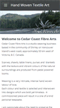 Mobile Screenshot of cedarcoastfibrearts.com